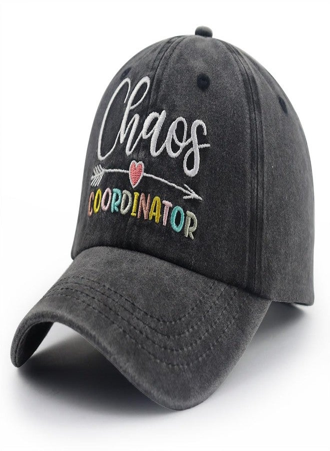 Vxchkerm Chaos Coordinator Gifts for Women, Thank You Gifts Hat, Adjustable Embroidered Washed Cotton Boss Lady Baseball Cap, Birthday Christmas Appreciation Gift for Coworkers Office Manager Teachers Nurse - Image 2